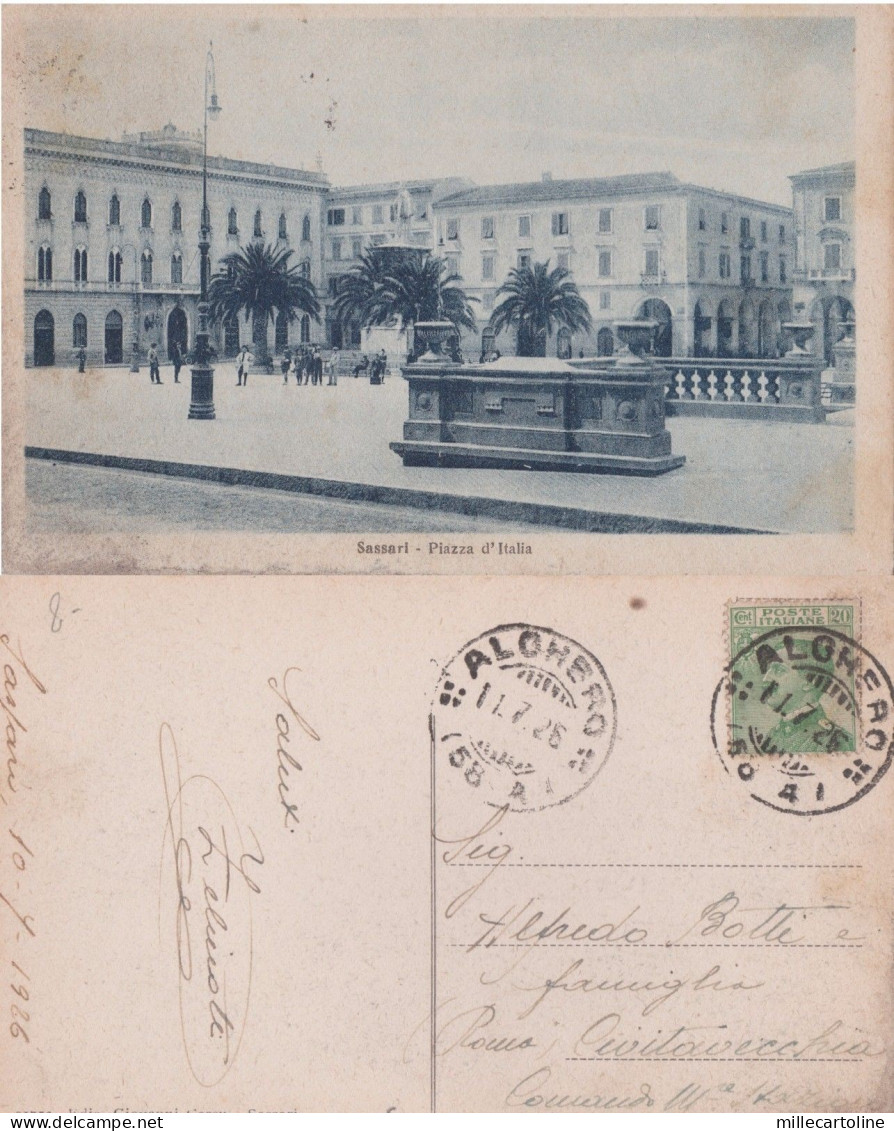 SASSARI: Piazza Italia   1926
