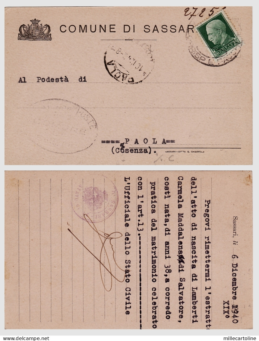 #SASSARI: TESTATINA DEL COMUNE