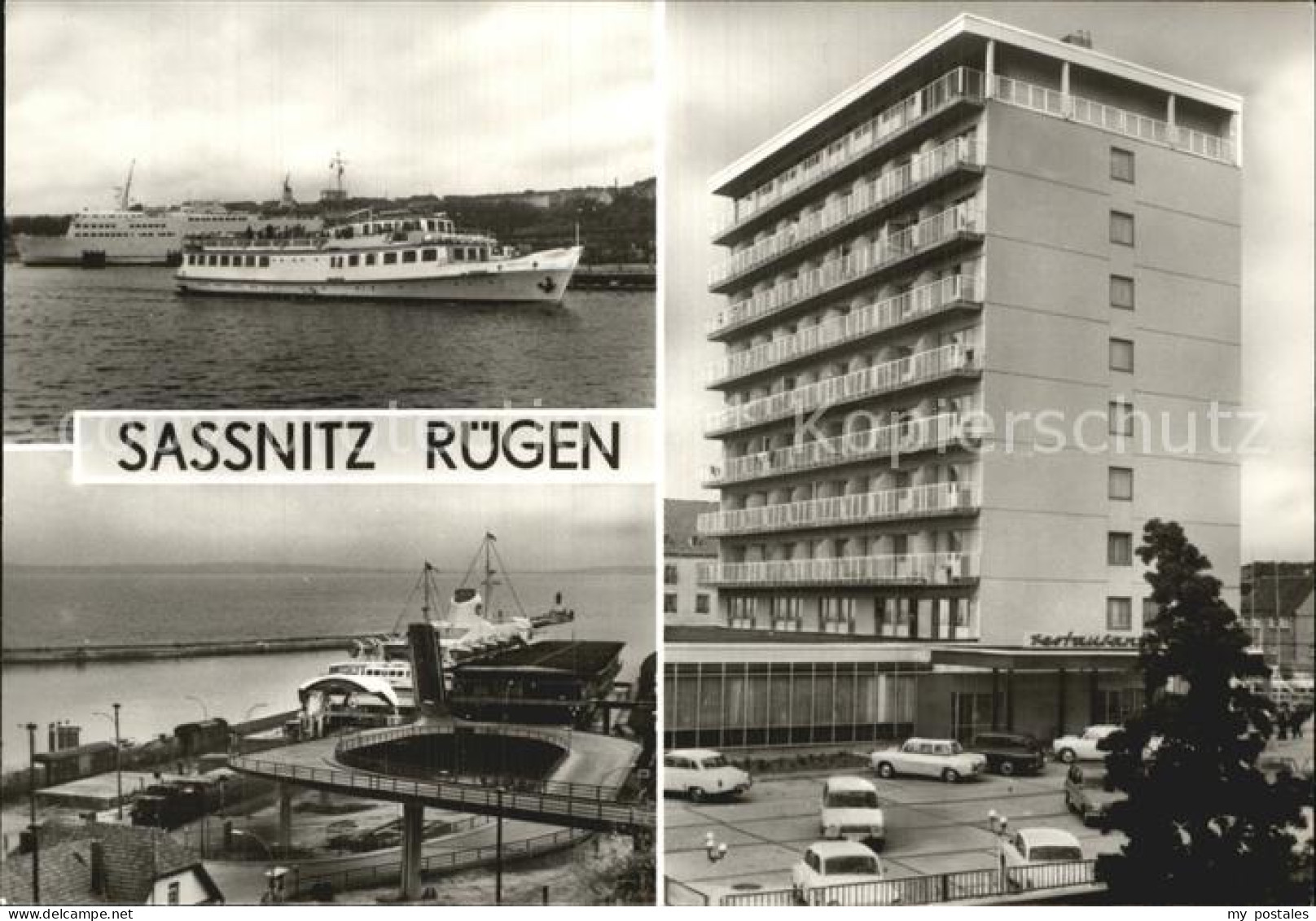 Sassnitz Ostseebad Ruegen Hafen Faehrbahnhof Ruegen-Hotel