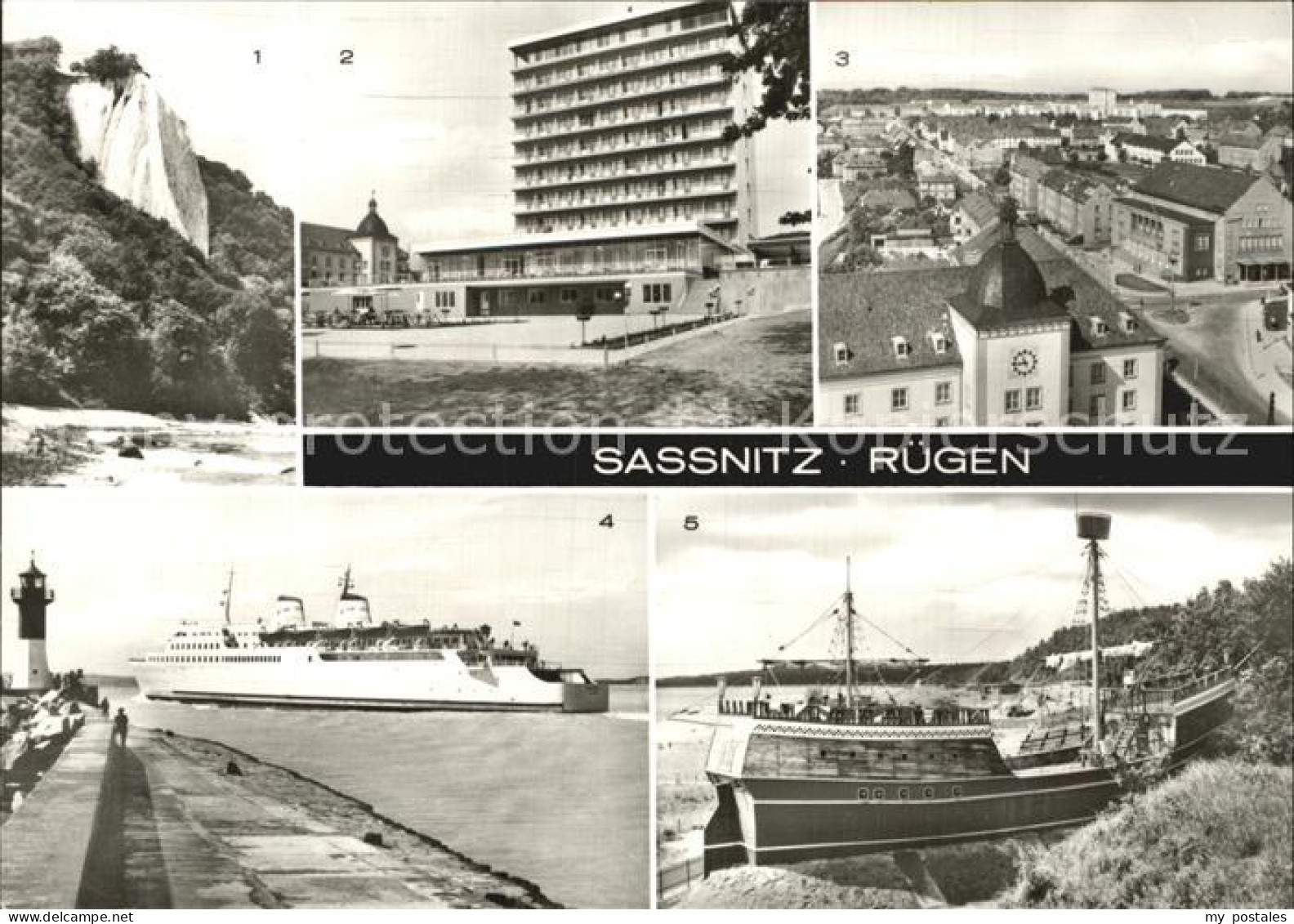 Sassnitz Ostseebad Ruegen Koenigsstuhl Rogen-Hotel MS-Sassnitz