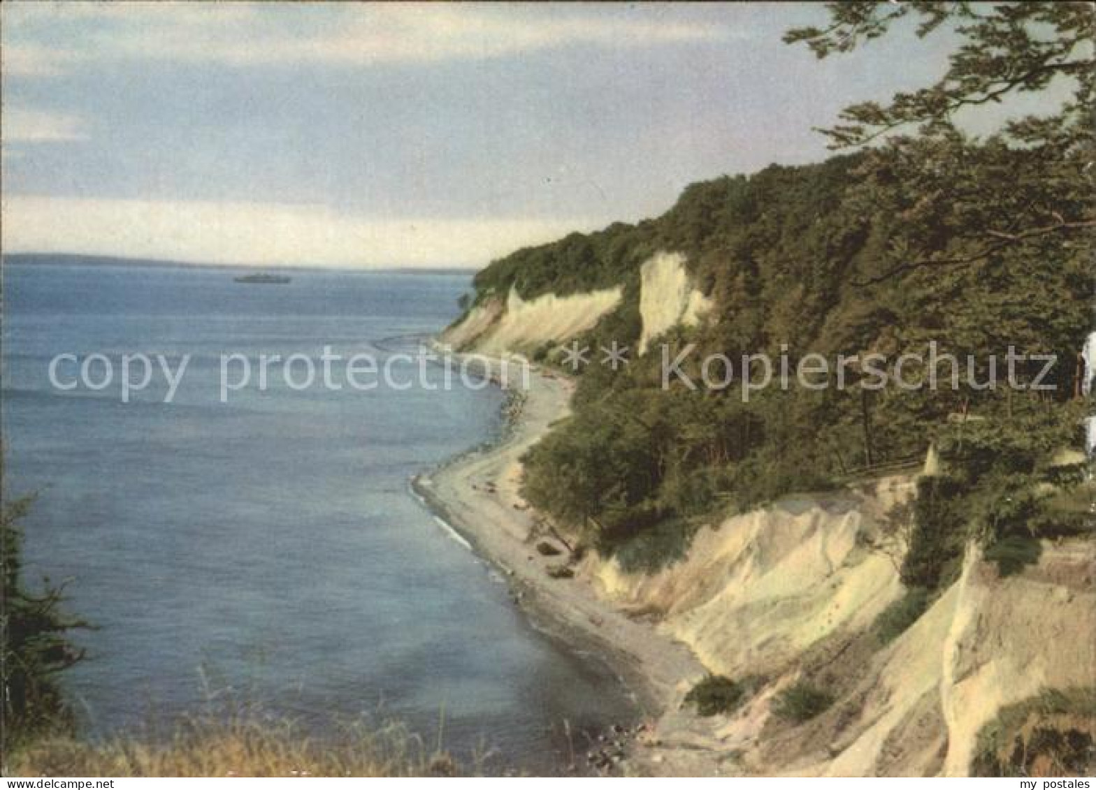 Sassnitz Ostseebad Ruegen Kreidefelsen Ruegen Uferpartie