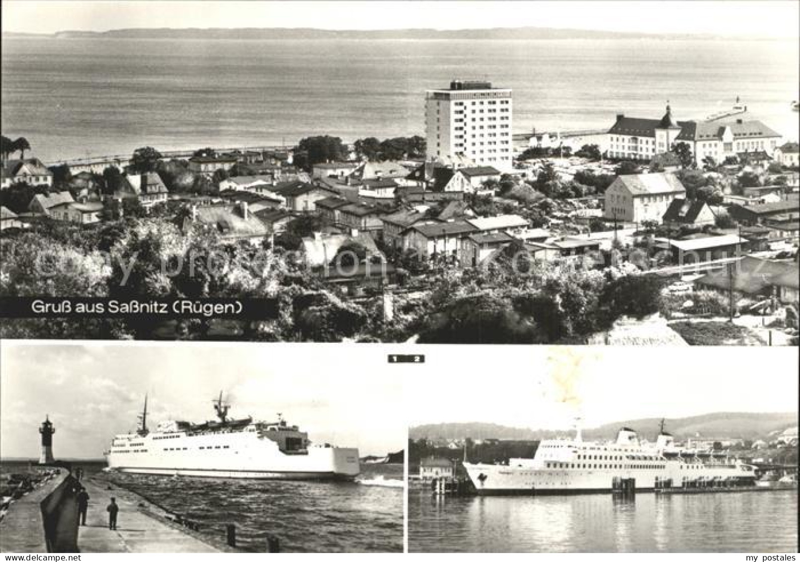 Sassnitz Ostseebad Ruegen Schwedenfaehrschiff Skane Faehrschiff Sassnitz Hafen