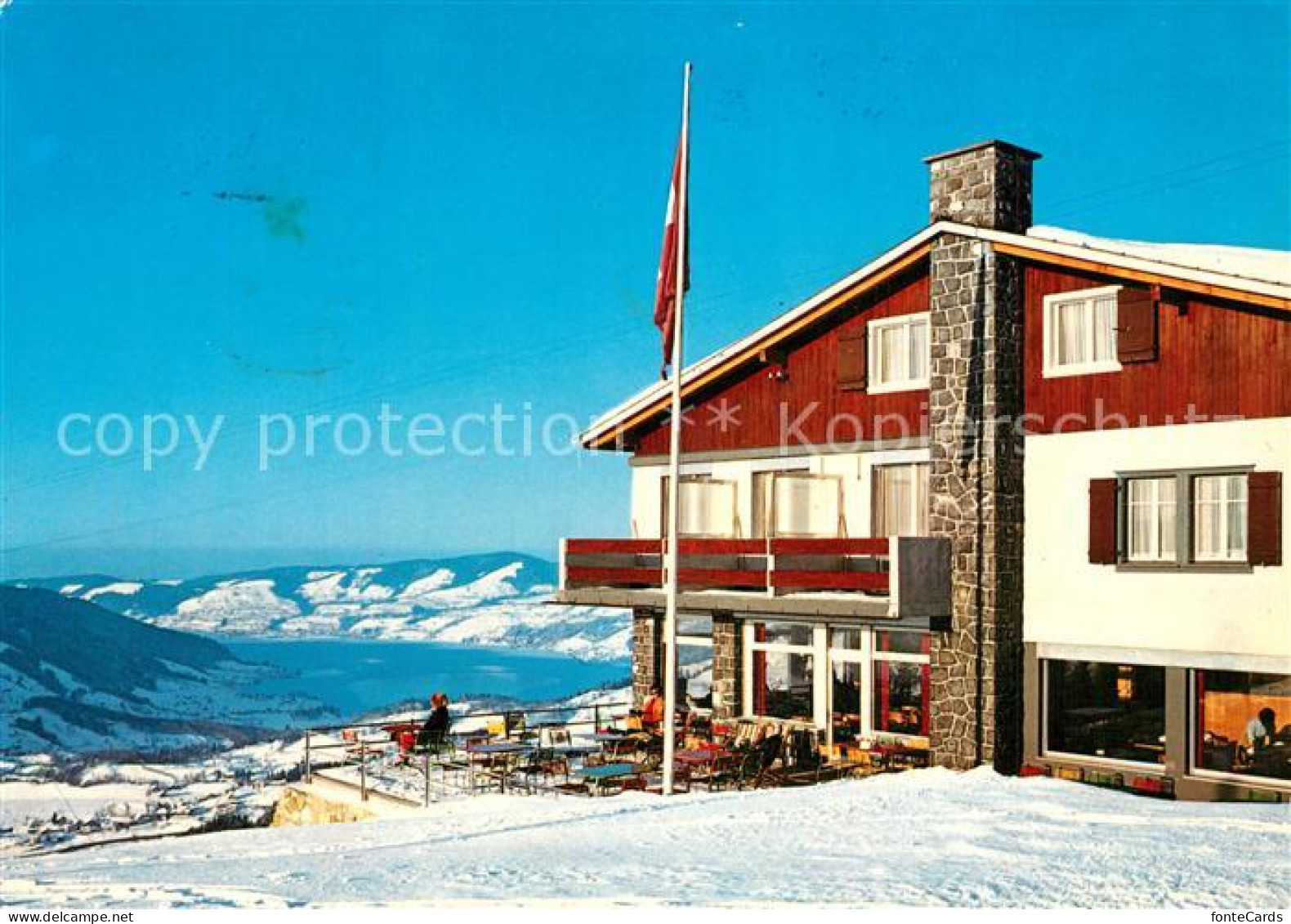 Sattel Hochstuckli SZ Gasthaus Mostelberg Winter