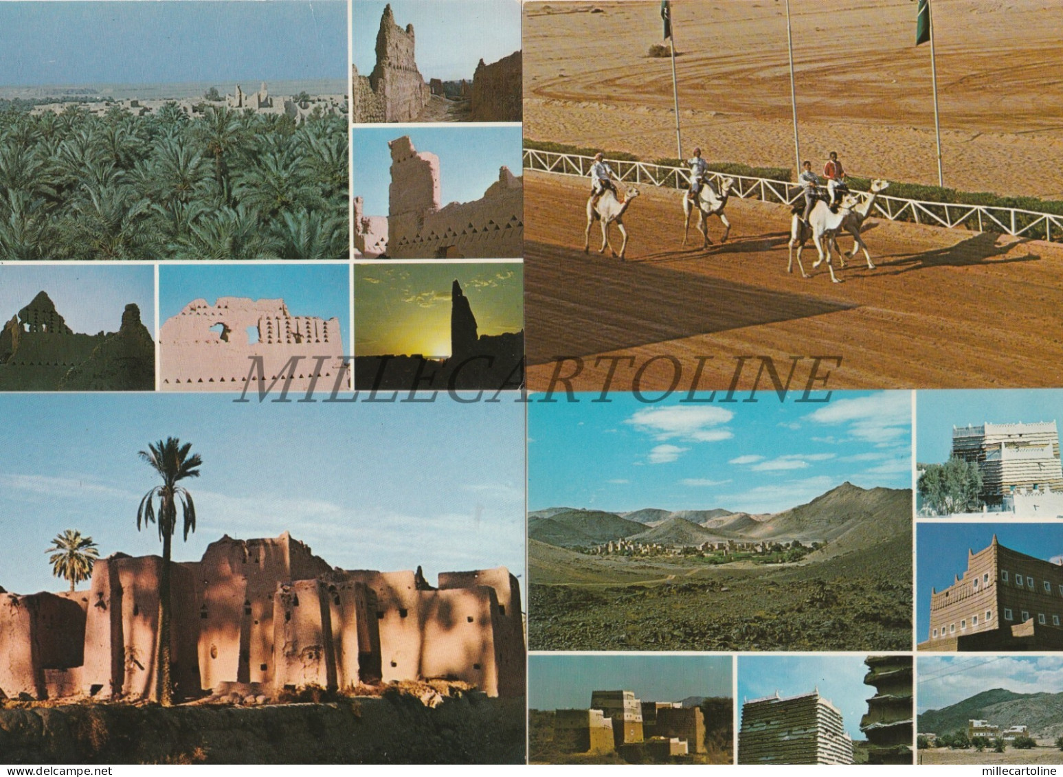 SAUDI ARABIA - Riyadh Diriyah Asir Najd Al Qayr Taif Jeddah- 6 Postcards Vincett