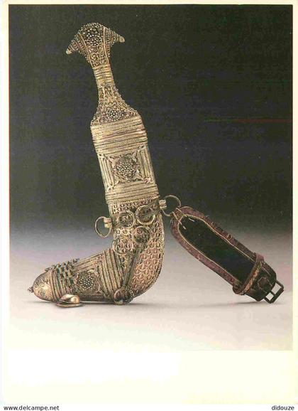 Carte Postale - Arabie Saoudite - Ad-diriyah - Djambia dolk van verguld zilver 18e eeuw saoedi arabië - Art Antiquité -