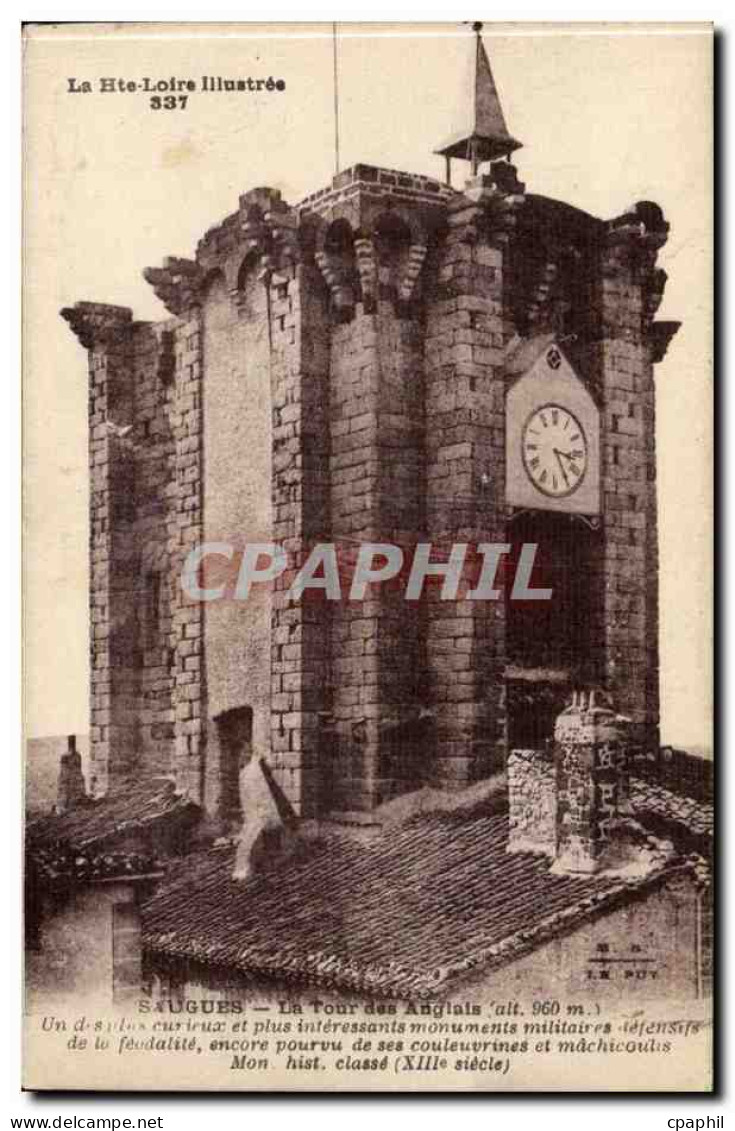 Saugues - La Tour des Anglais alt 960 - CPA