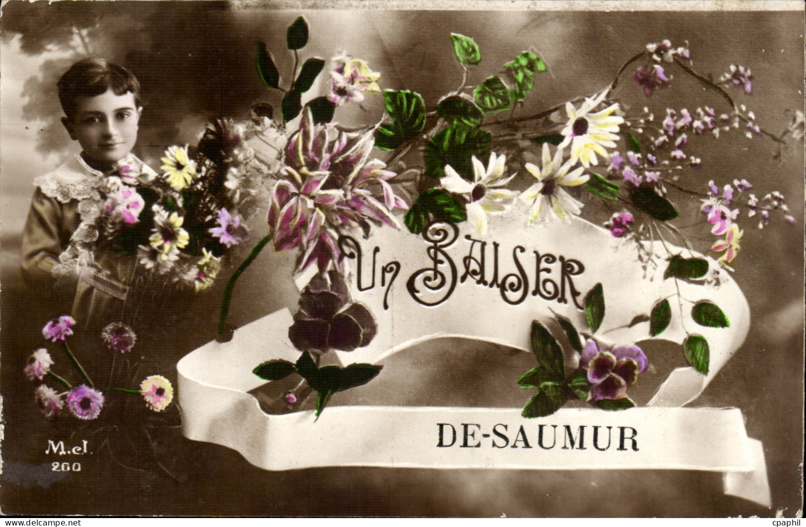 Saumur - Un Baiser de Saumur - CPA