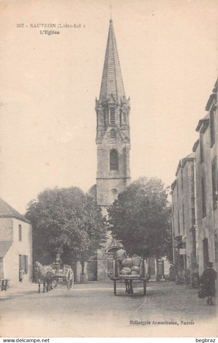 SAUTRON    RUE DE L EGLISE   ATTELAGE