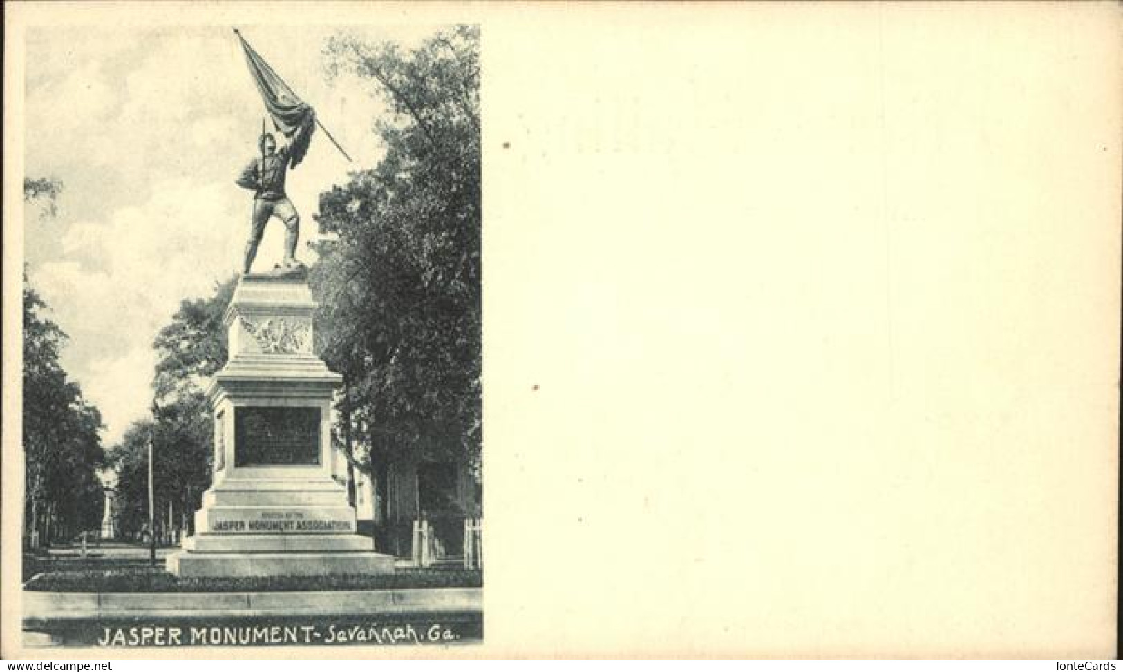 Savannah Georgia Jasper Monument