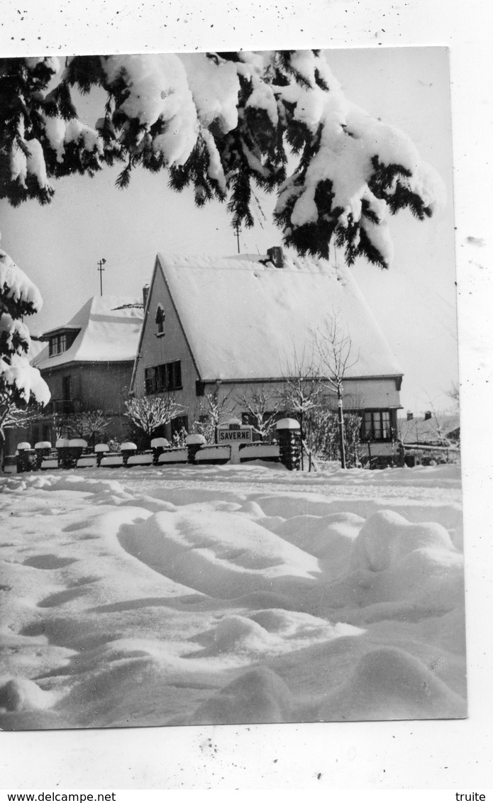 SAVERNE SOUS LA NEIGE (CARTE PHOTO )