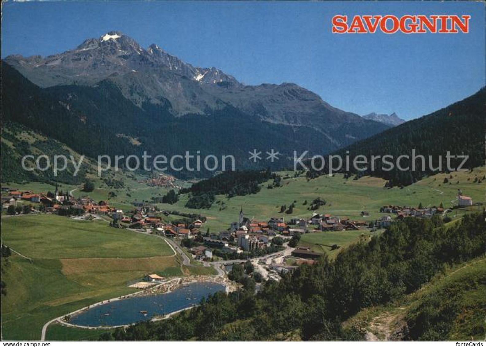 Savognin im Oberhalbstein Panorama