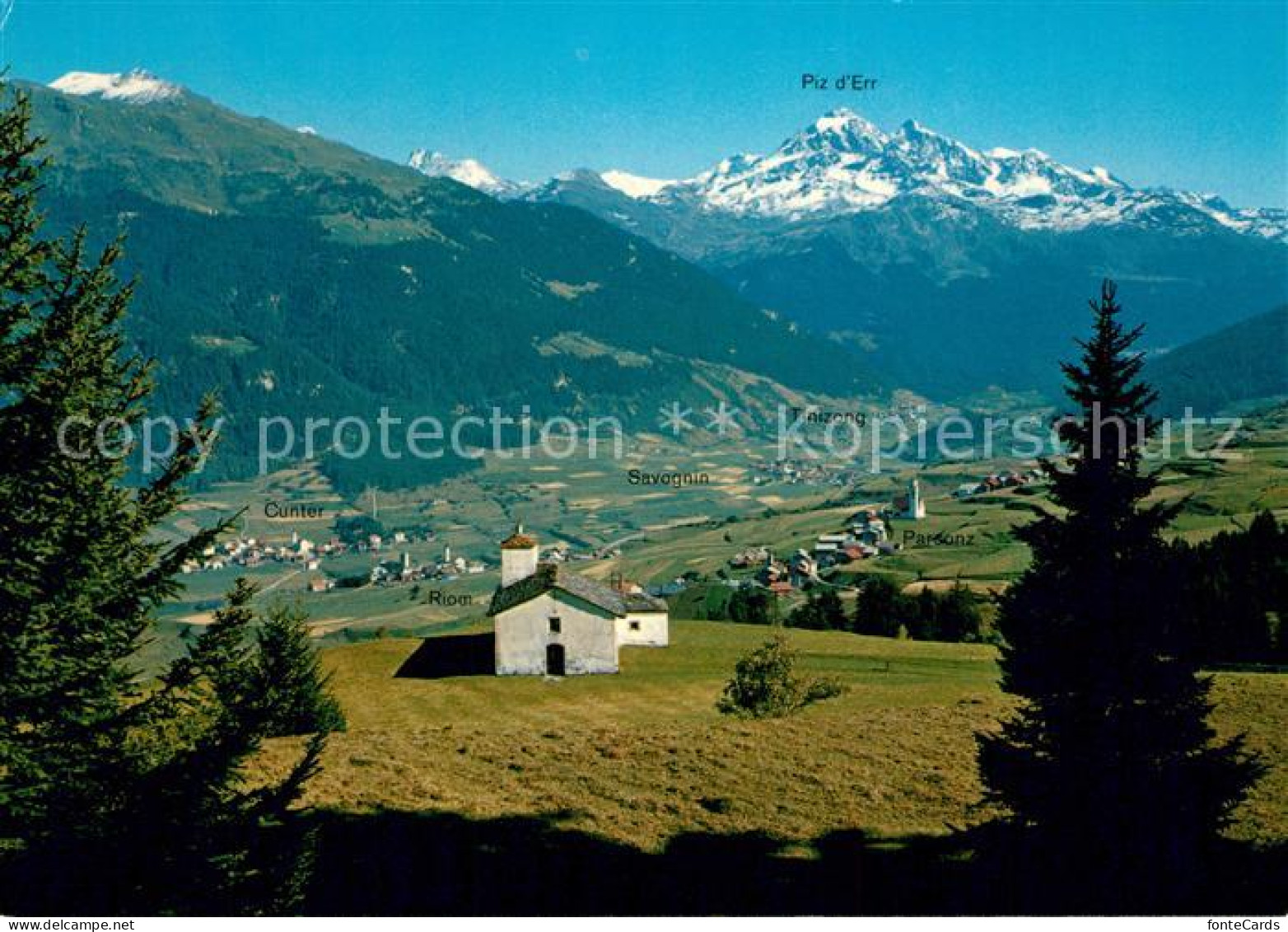Savognin Oberhalbstein Panorama