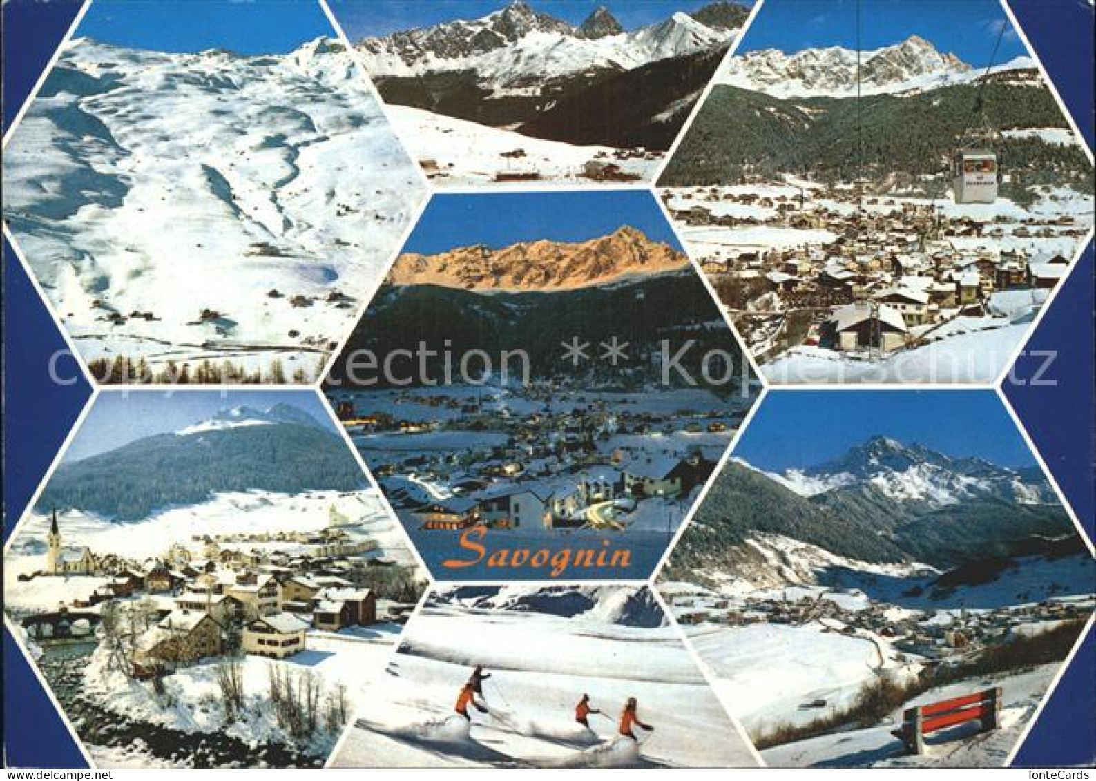 Savognin Skipiste Seilbahn