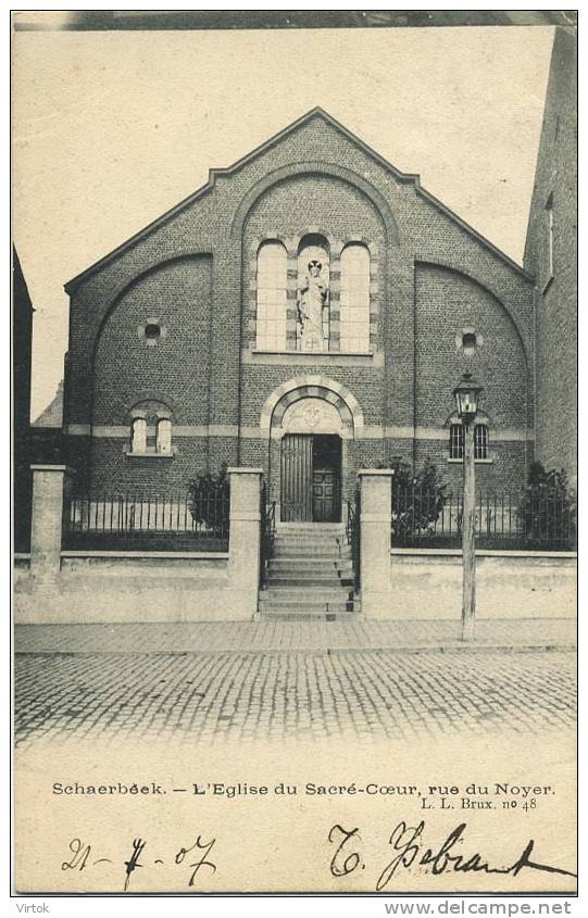 Schaerbeek : L´église du sacré-coeur , rue du noyer