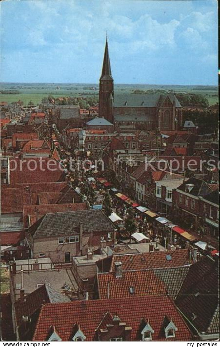 Schagen Niederlande Panorama Westfriese markt Kerk