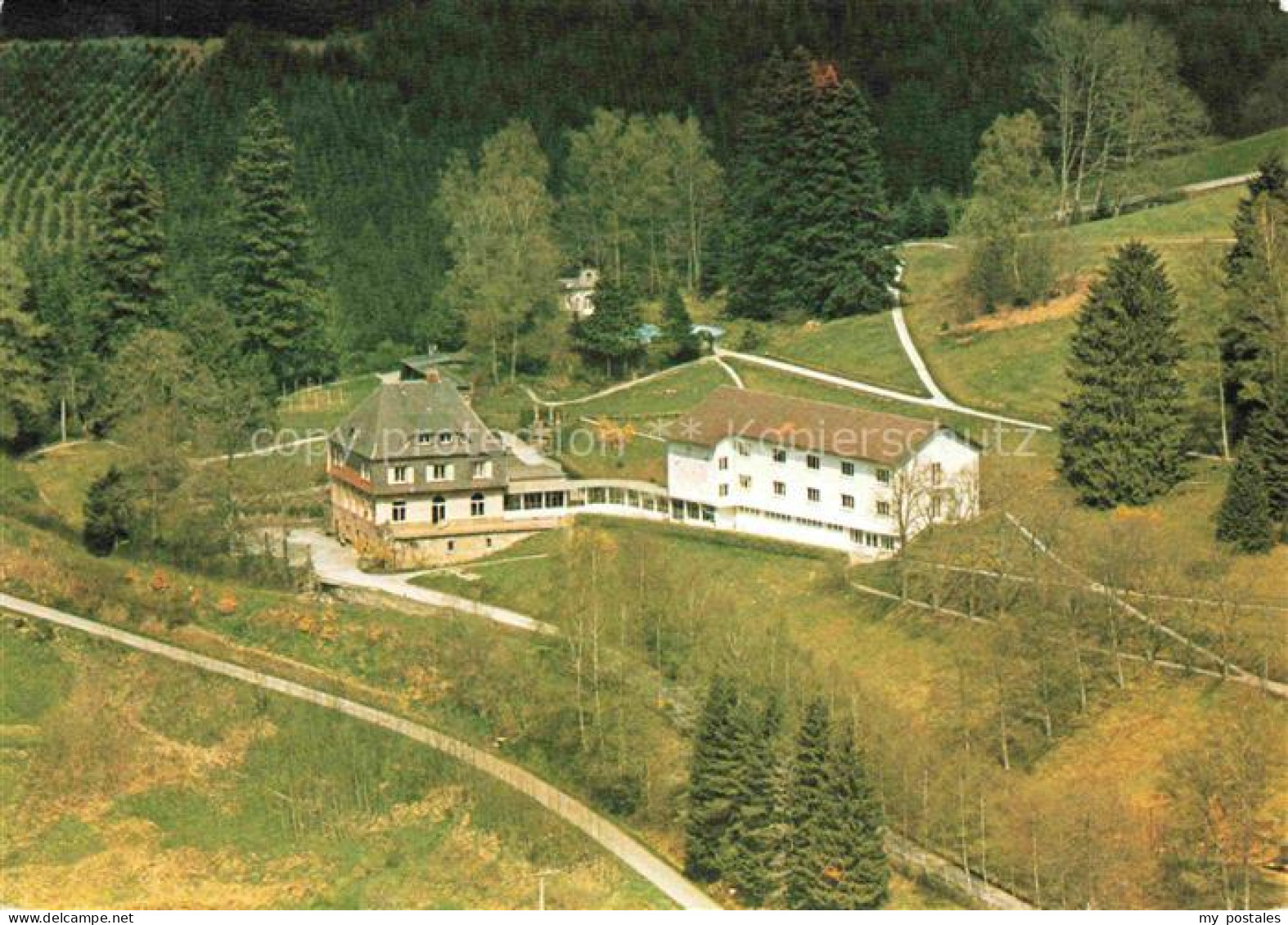 Schapbach BAD RIPPOLDSAU-SCHAPBACH BBC Kindererholungsheim Hohenhaus Fliegeraufn