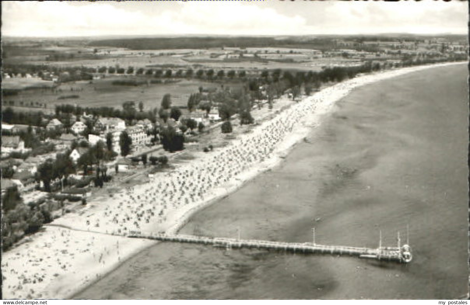 Scharbeutz Ostseebad Scharbeutz Fliegeraufnahme x 1961