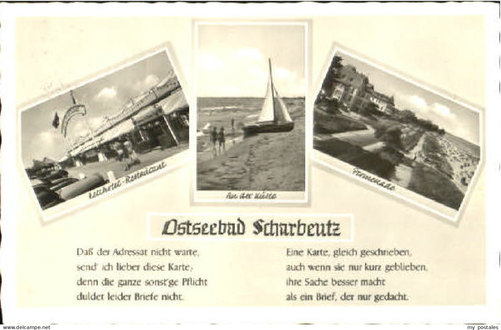 Scharbeutz Ostseebad Scharbeutz Kueste Hotel Restaurant  x 1956