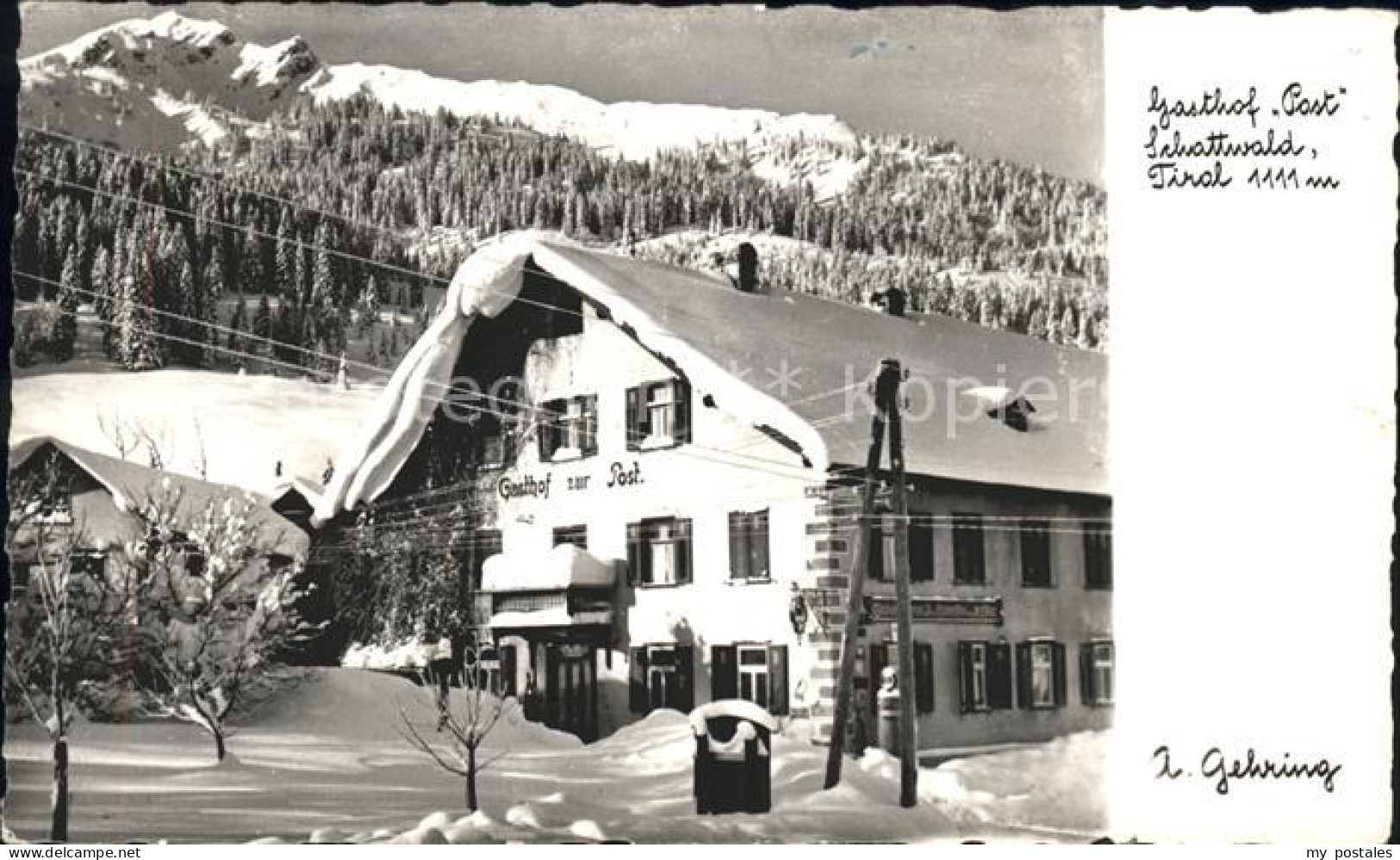 Schattwald Gasthof Post Winterimpressionen