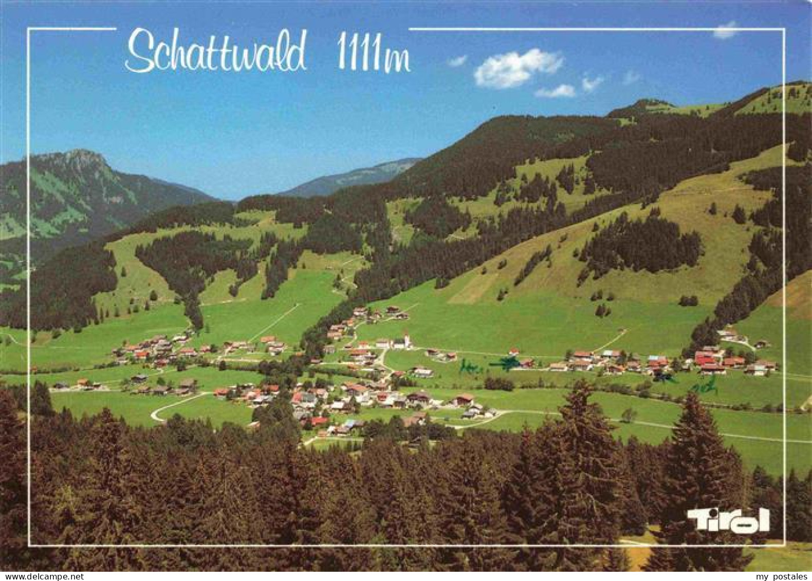 Schattwald Tirol AT Fliegeraufnahme mit Sorgschrotten und Schoenkahler