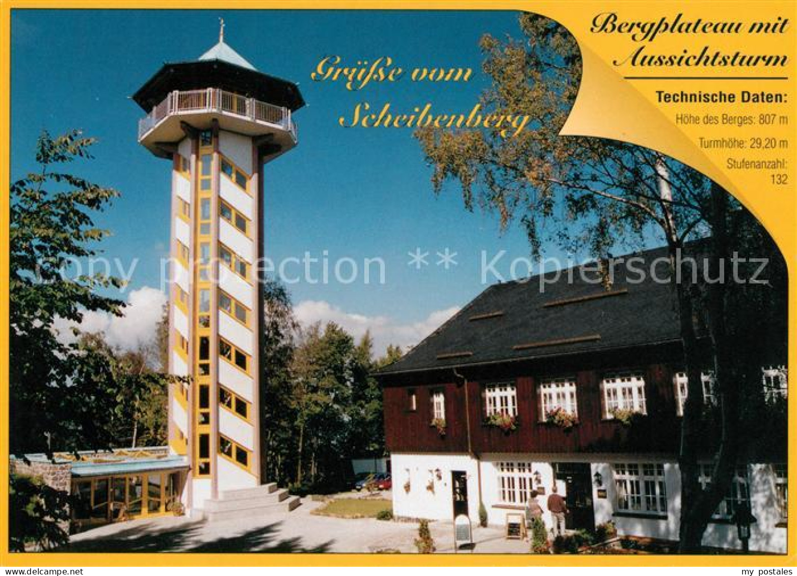 Scheibenberg Bergplateau mit Aussichtsturm