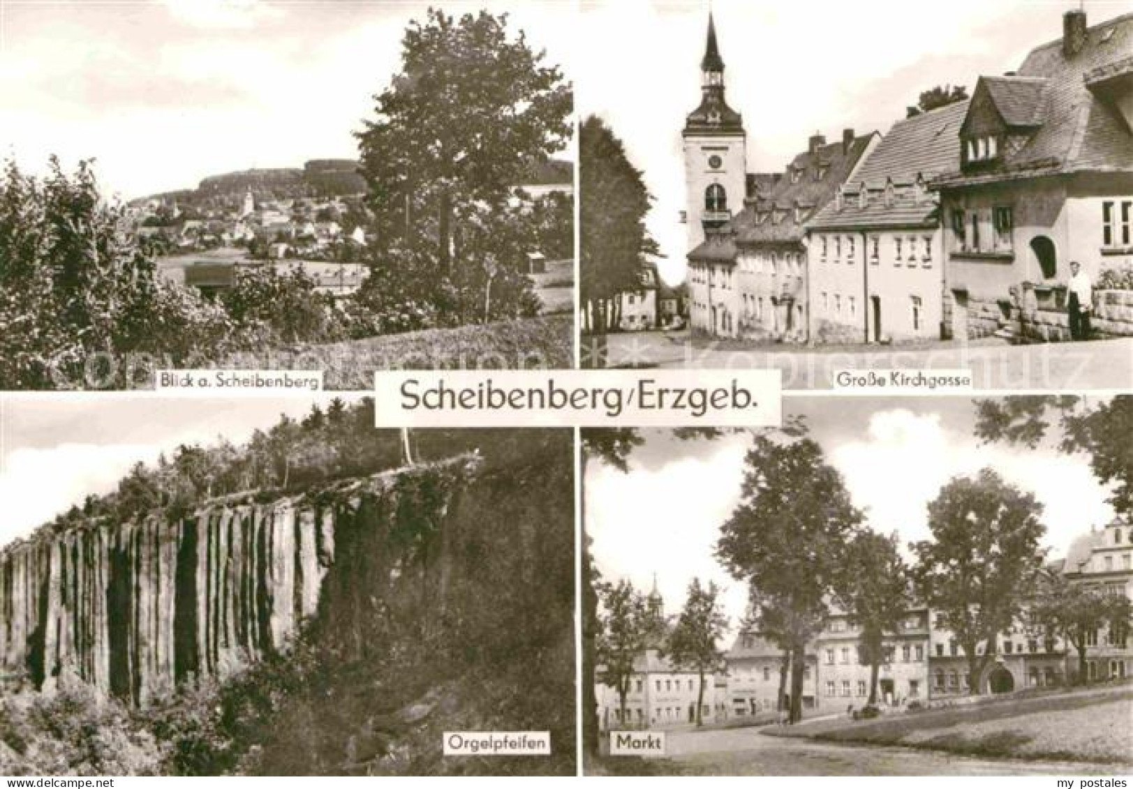 Scheibenberg Markt Orgelpfeifen Kirchgasse