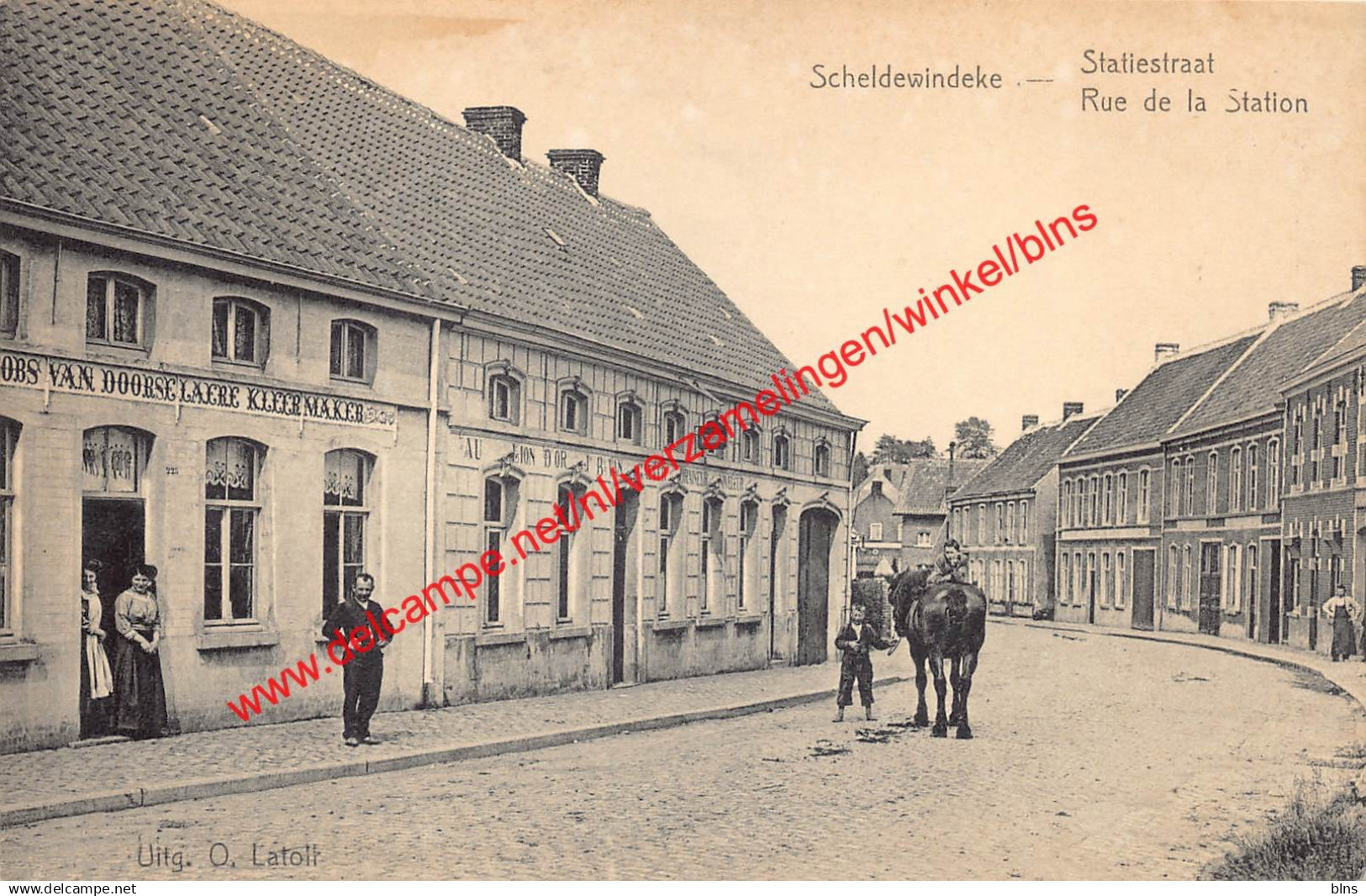 Scheldewindeke - Statiestraat - Rue de la Station - Kleermaker Van Doorselaere - Oosterzele