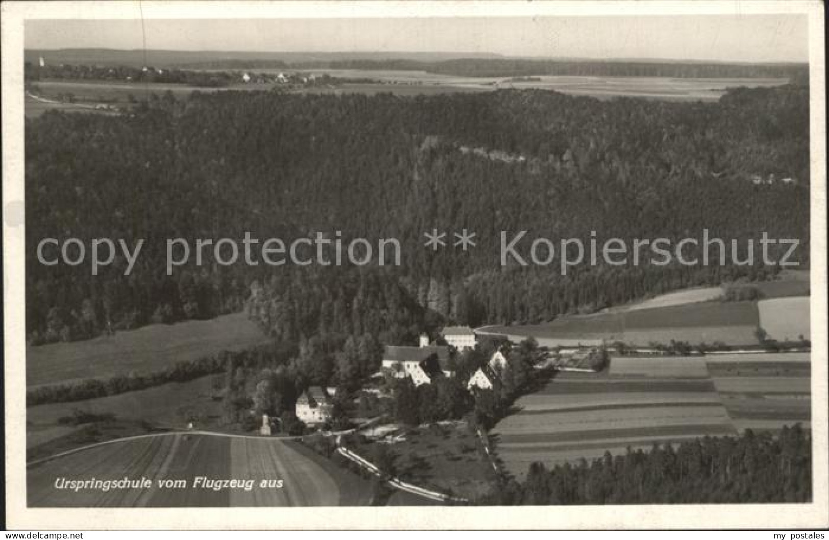 Schelklingen Urspringschule Kloster Urspring Fliegeraufnahme