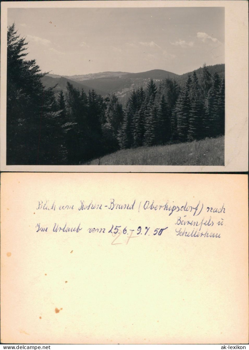 Schellerhau-Altenberg (Erzgebirge)  Hohen-Brand  Schellerhau 1950 Privatfoto