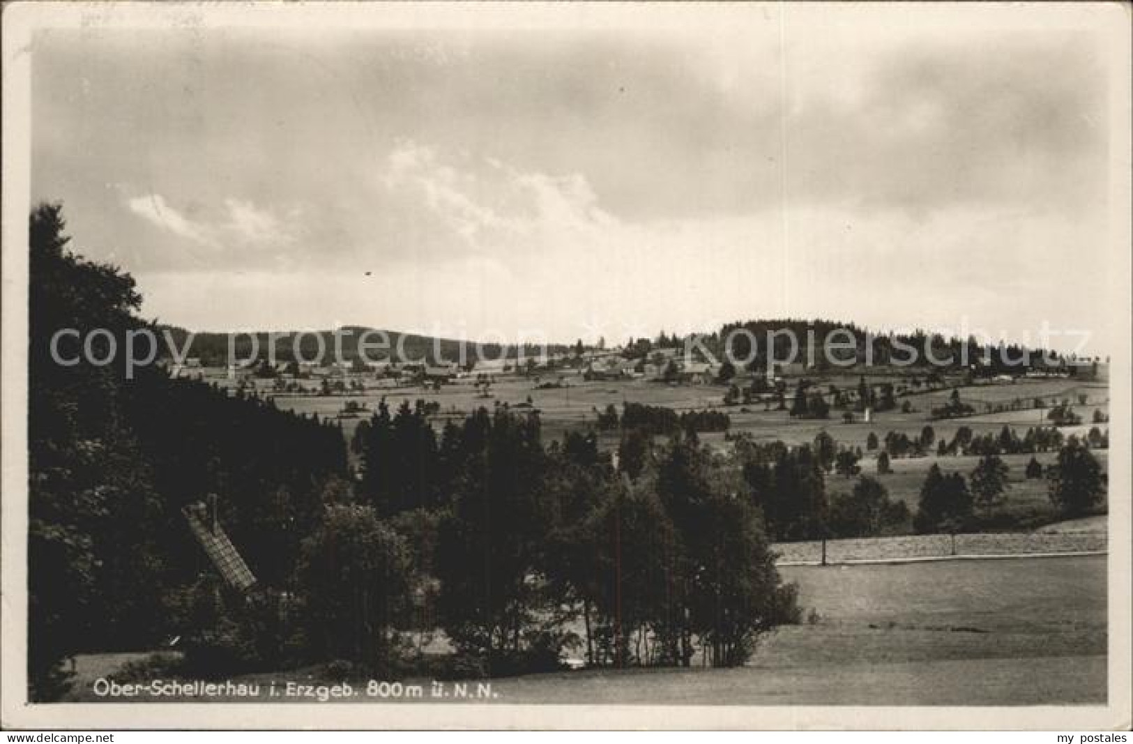 Schellerhau Blick auf Ober Schellerhau