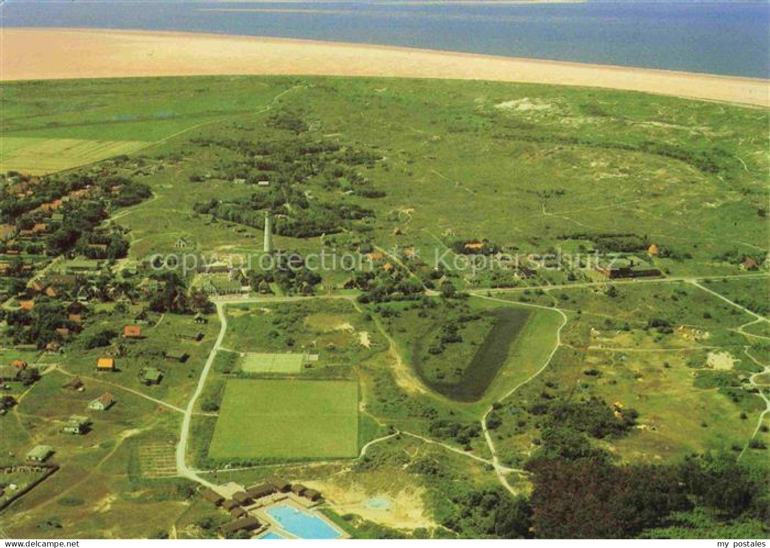 Schiermonnikoog Friesland NL Fliegeraufnahme