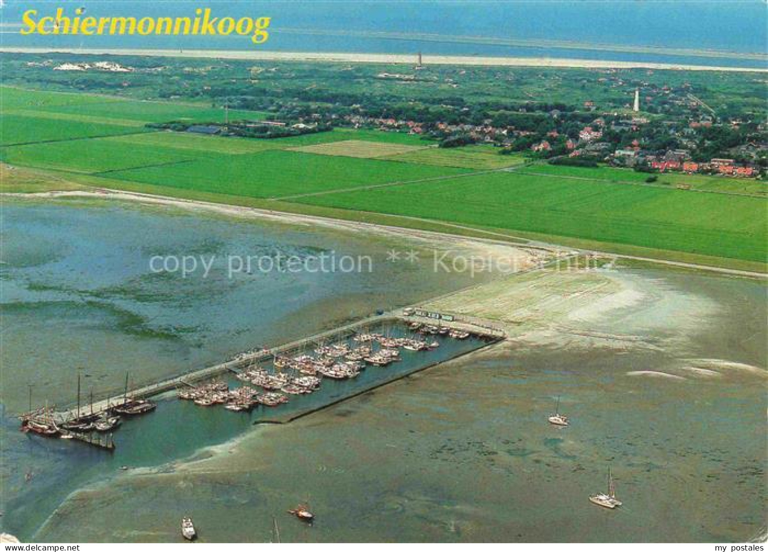 Schiermonnikoog Friesland NL Fliegeraufnahme