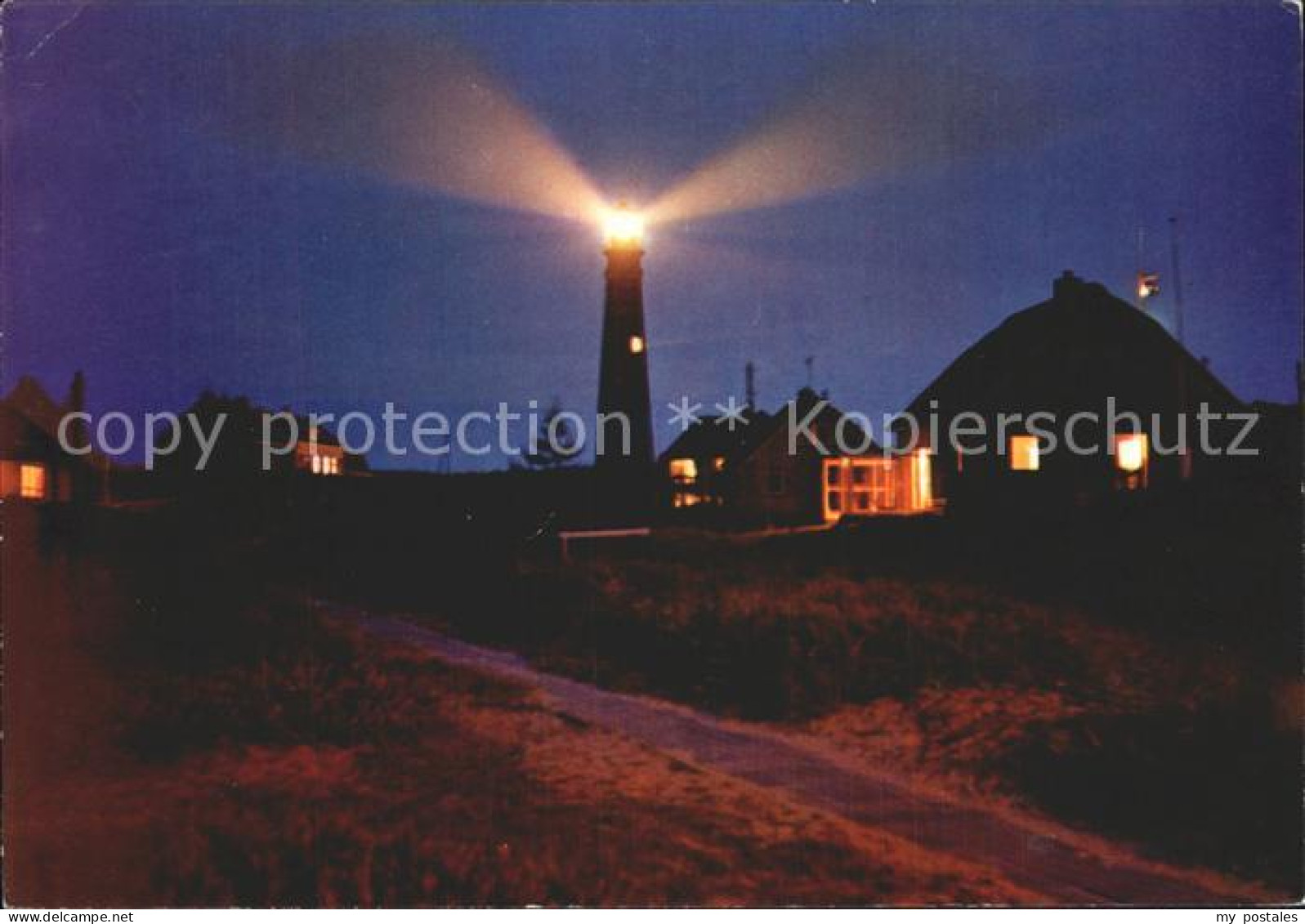 Schiermonnikoog Leuchtturm bei Nacht
