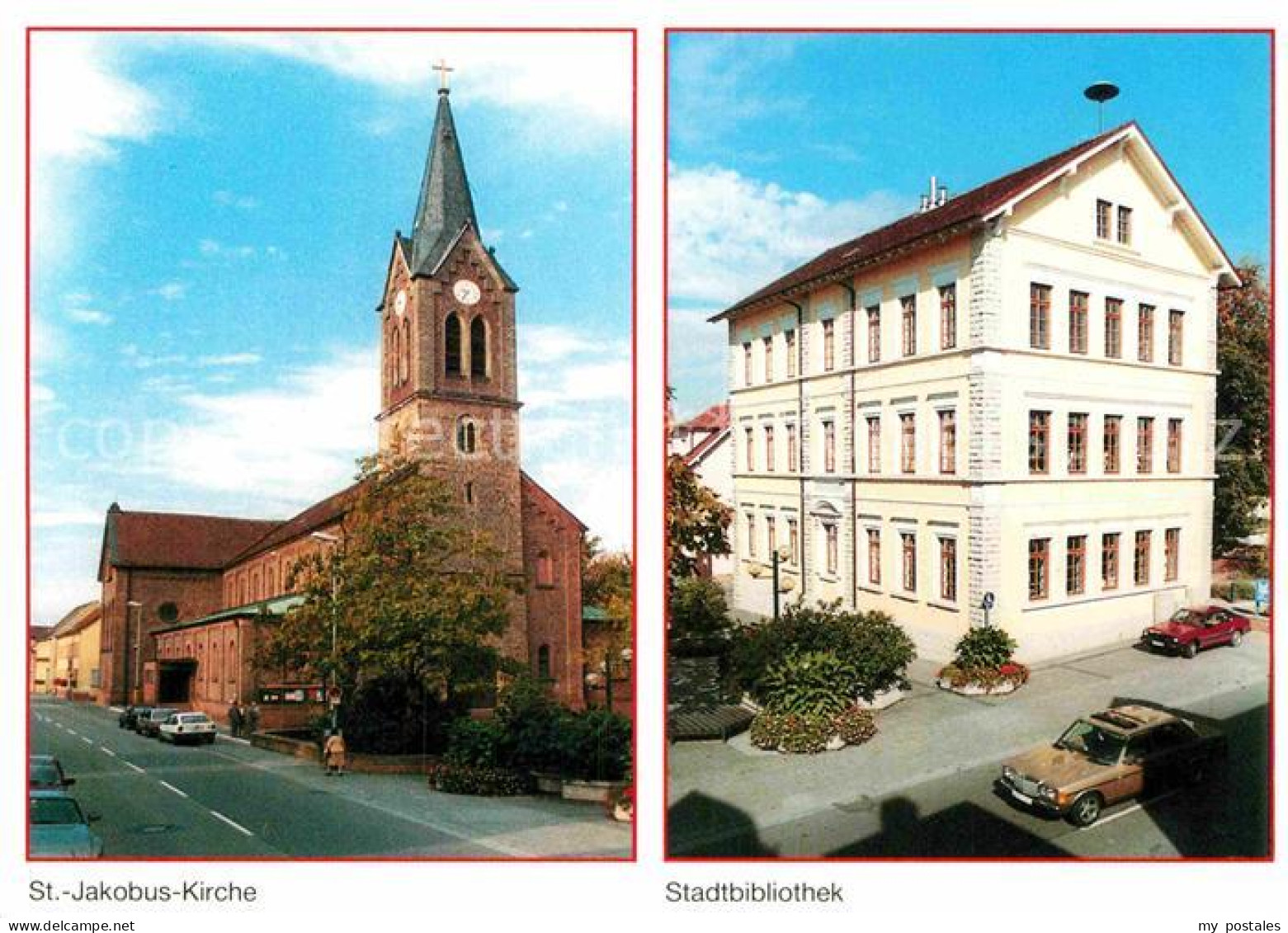 Schifferstadt Sankt Jakobus Kirche Stadtbibliothek