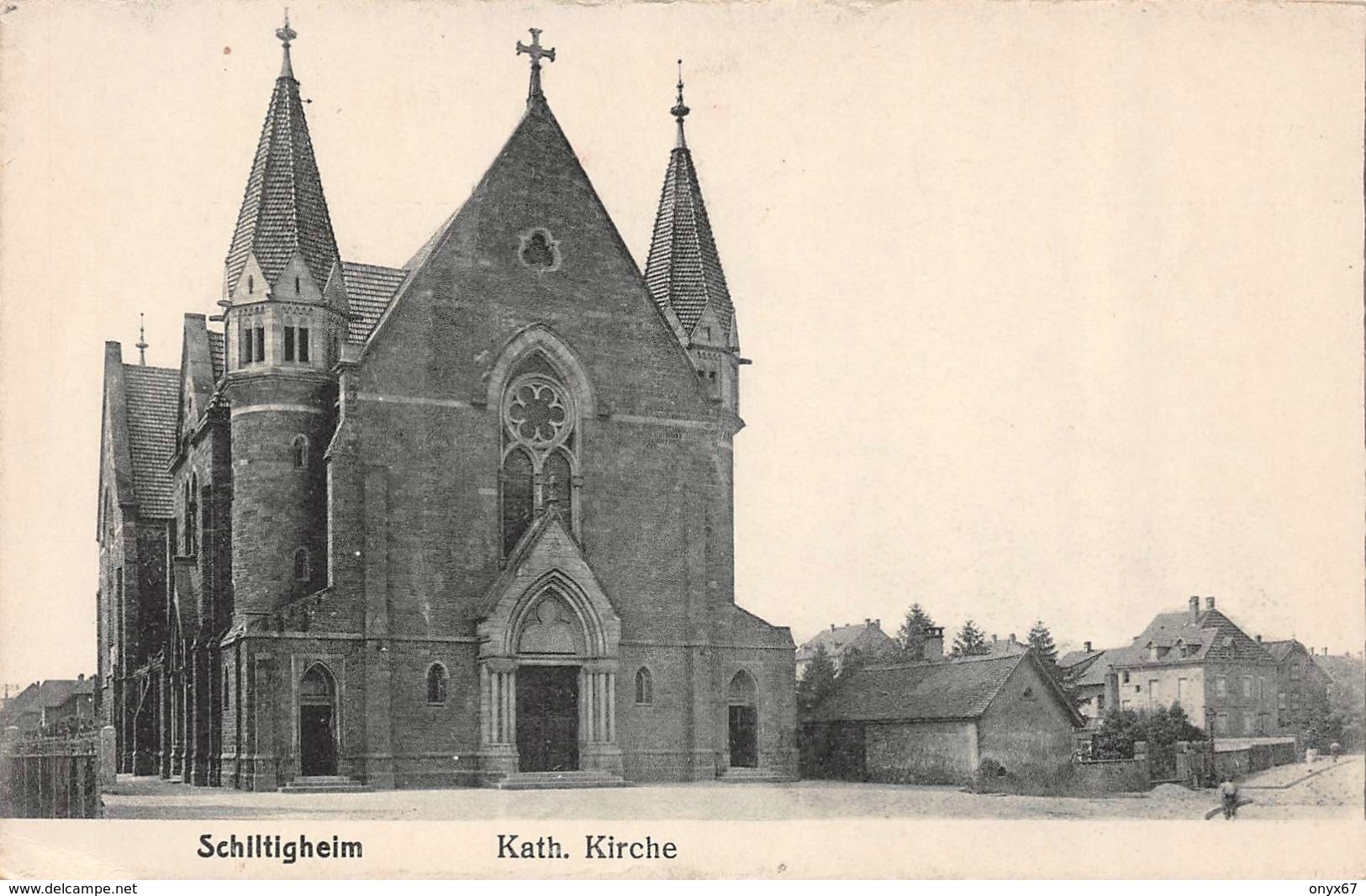 SCHILTIGHEIM (67-Bas-Rhin) Kirche Eglise Catholique   2 SCANS