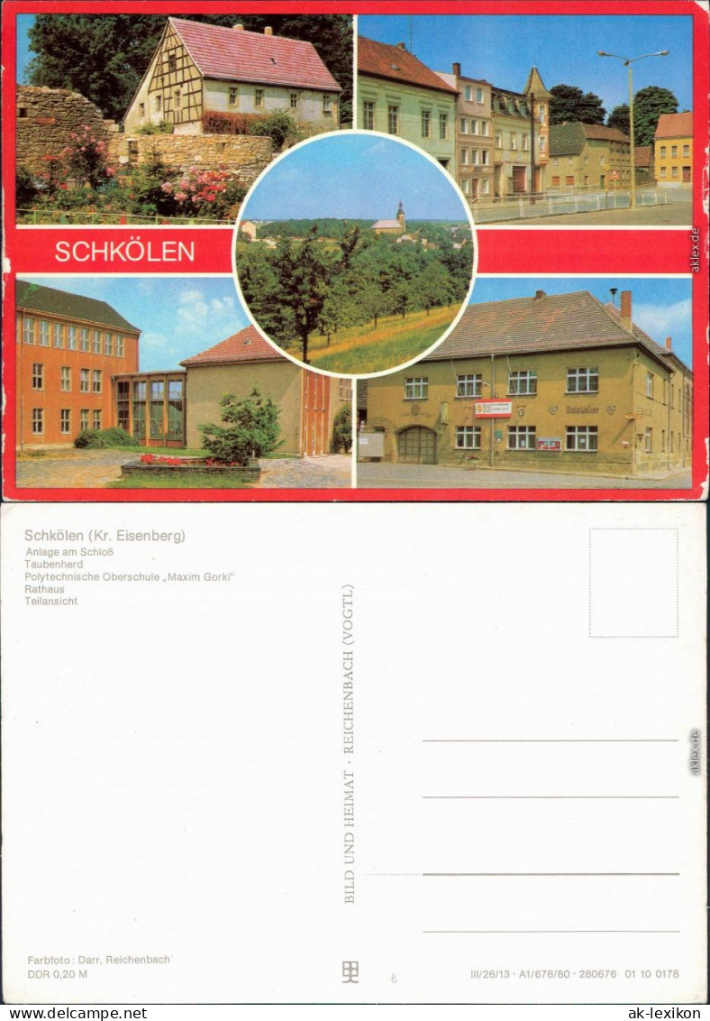 Schkölen Anlage am Schloß, Taubenherd, Polytechnische Oberschule  1980