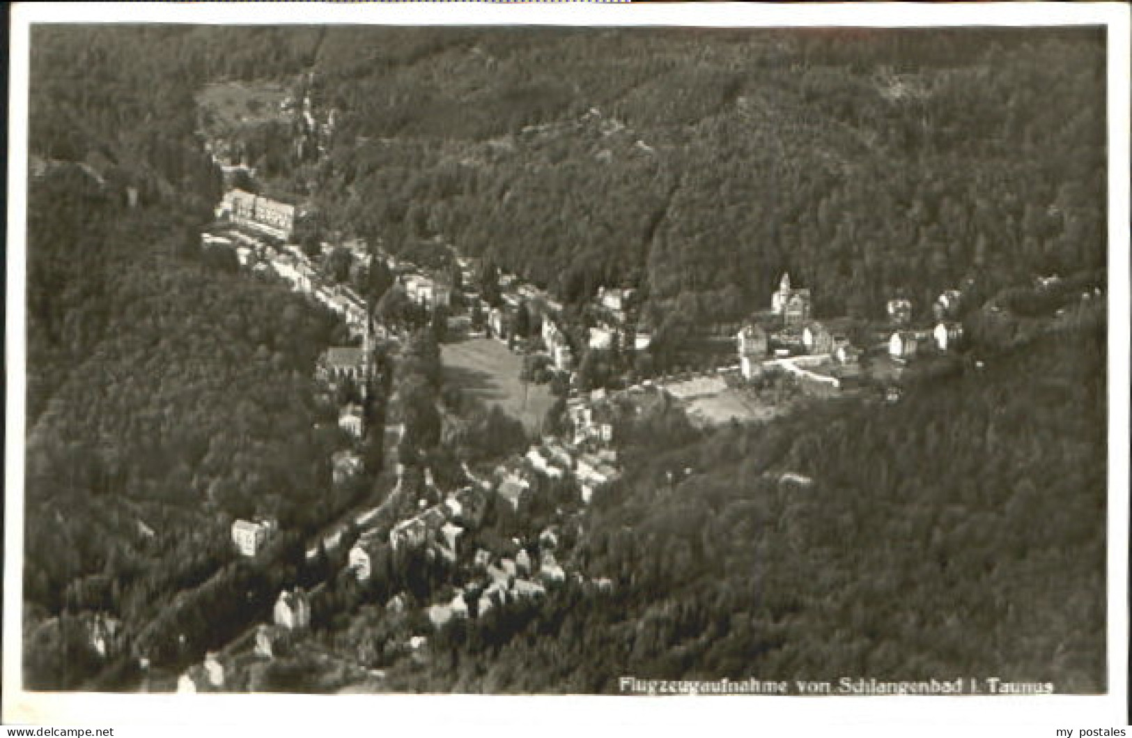 Schlangenbad Taunus i. Taunus Fliegeraufnahme  x 1953