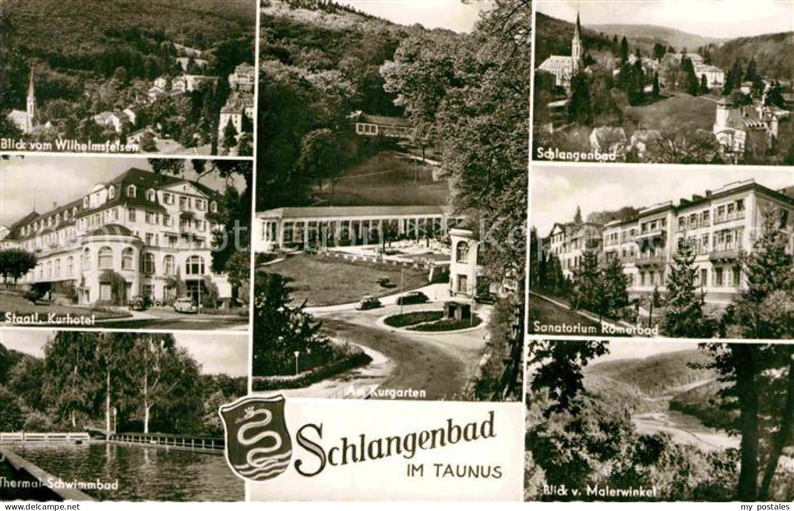 Schlangenbad Taunus Wilhelmsfelsen Kurhotel Schlangenbad Sanatorium Roemerbad Th