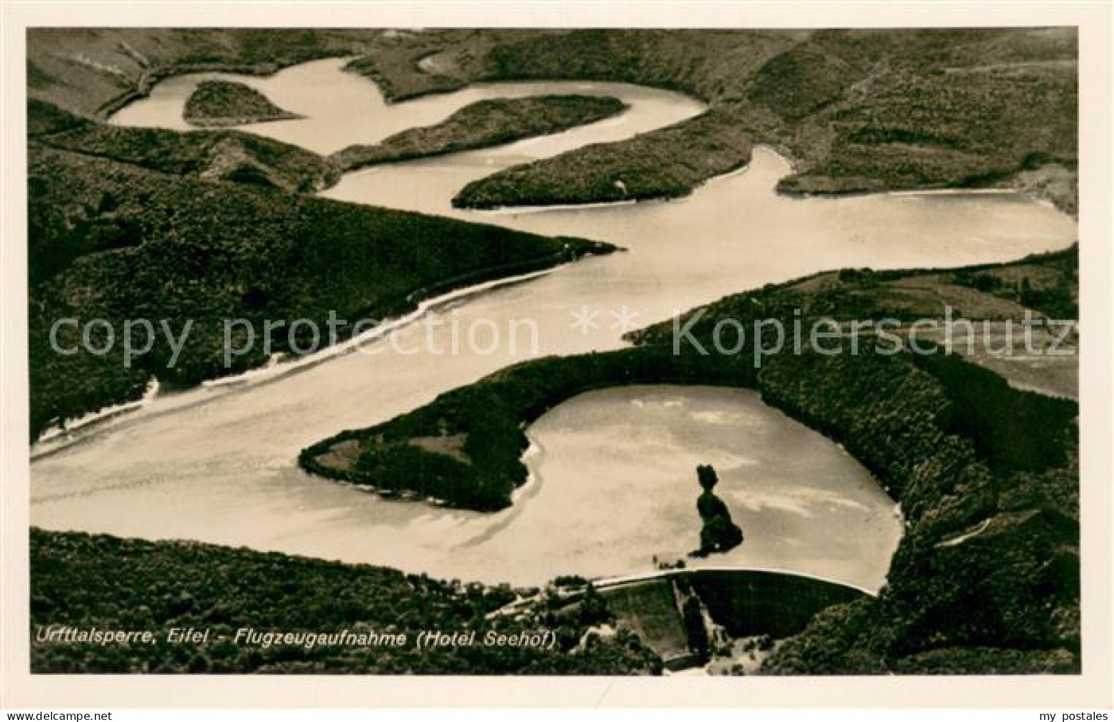 Schleiden Eifel Urfttalsperre Fliegeraufnahme