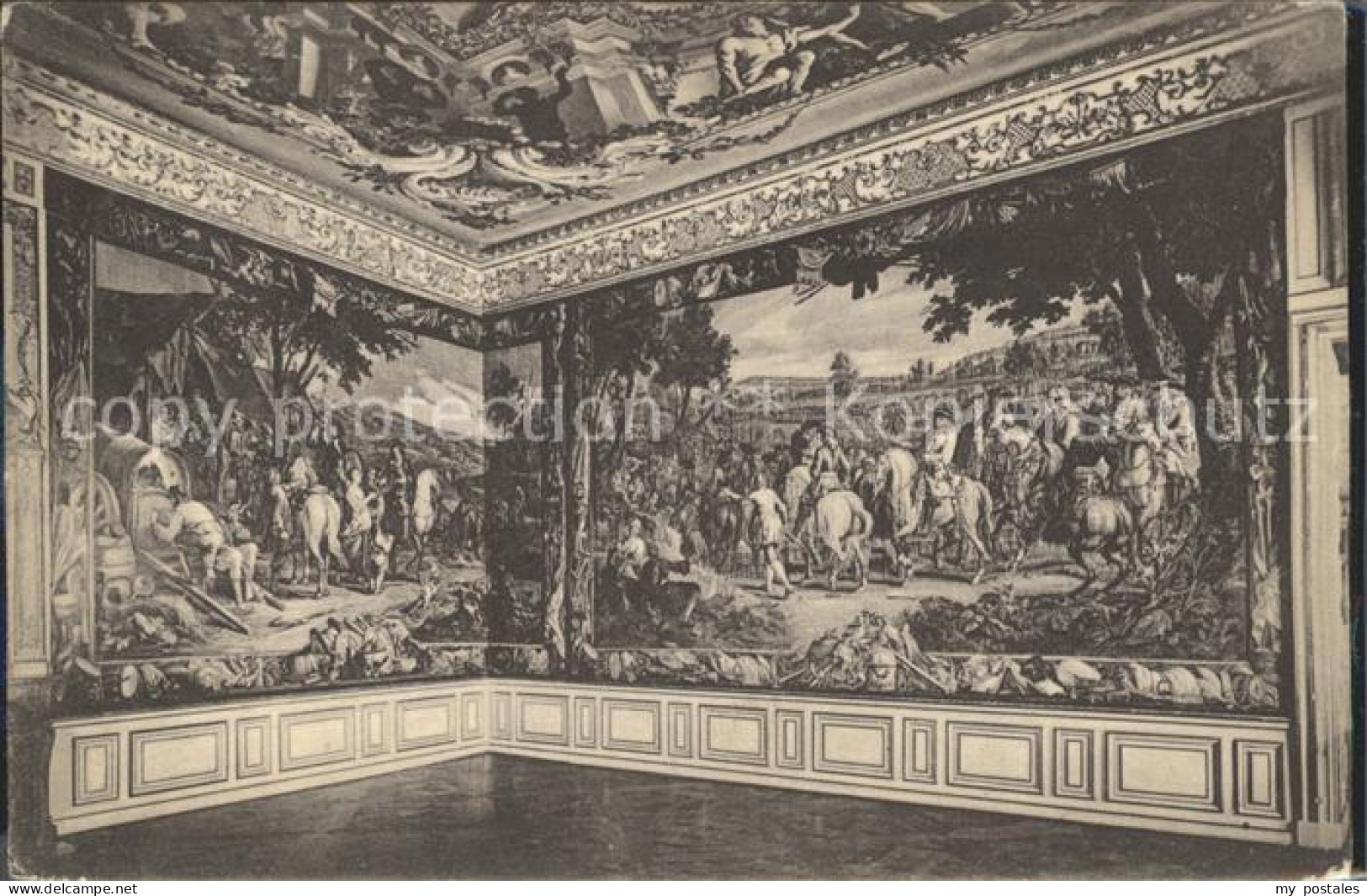 Schleissheim Oberschleissheim Kgl Schloss und Gemaelde Galerie Gobelin Saal Nord