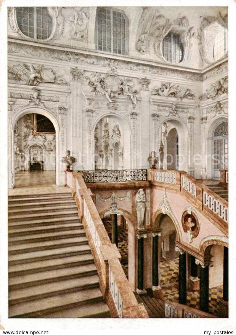 Schleissheim Oberschleissheim Neues Schloss Treppenaufgang