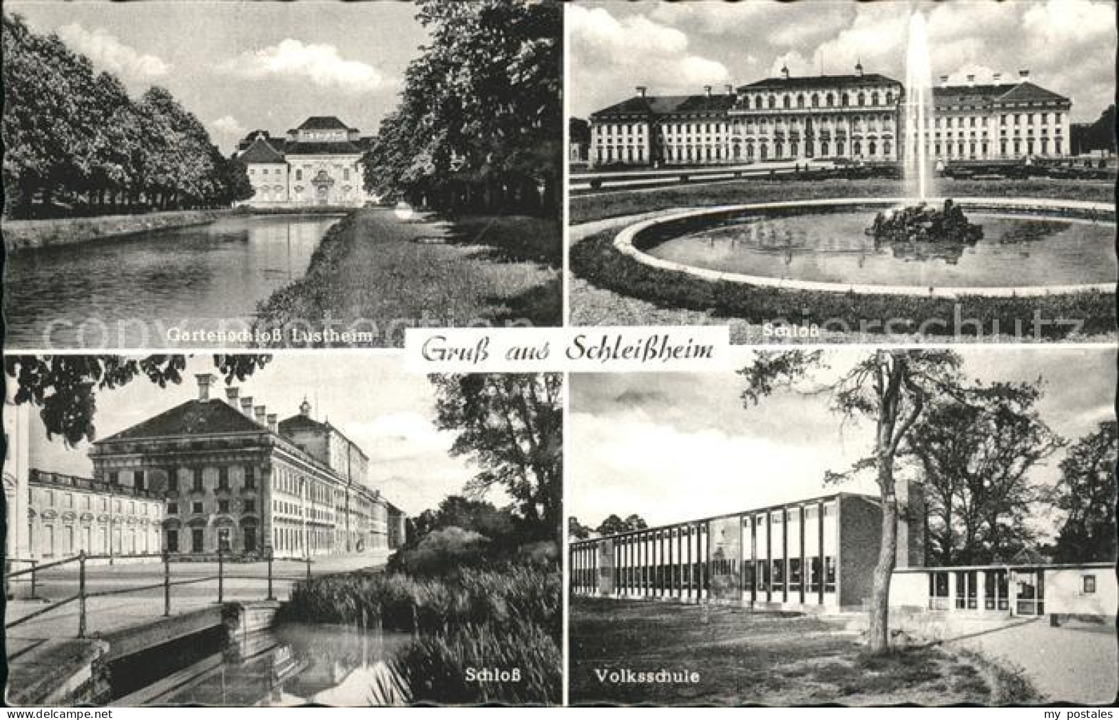Schleissheim Oberschleissheim Volksschule u.Schloss