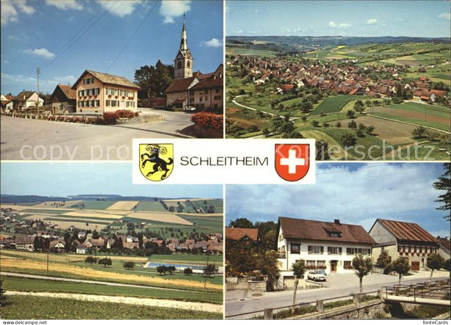 Schleitheim Landgasthaus Hirschen Panorama Ortsansichten