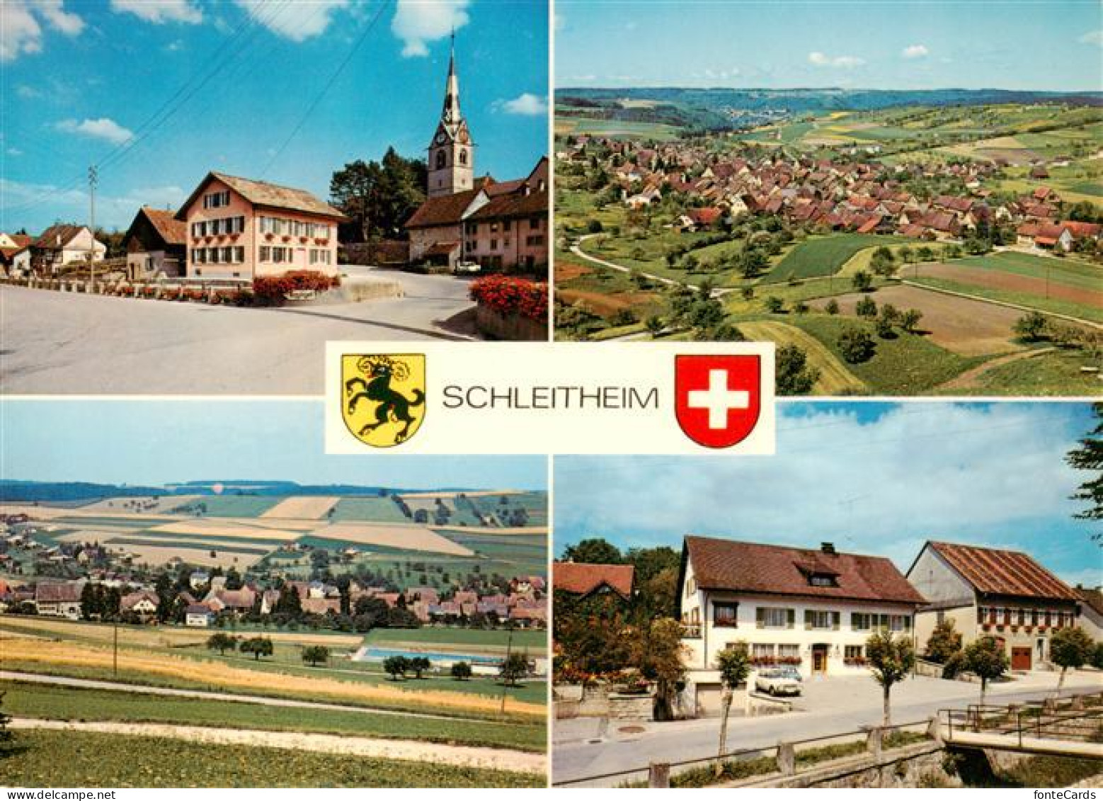 Schleitheim SH Kirche Panorama Gasthaus