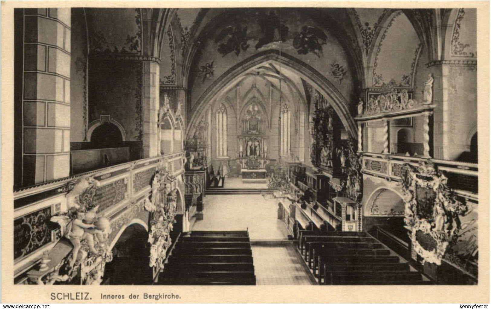 Schleiz - Inneres der Bergkirche