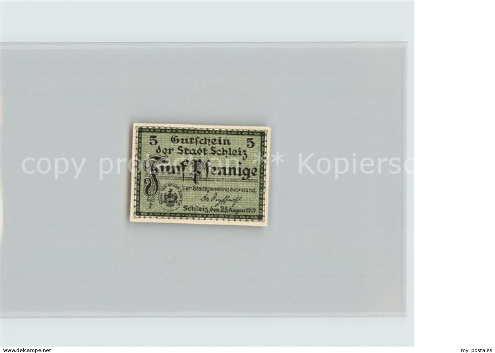 Schleiz Thueringen 5 Pfennig
