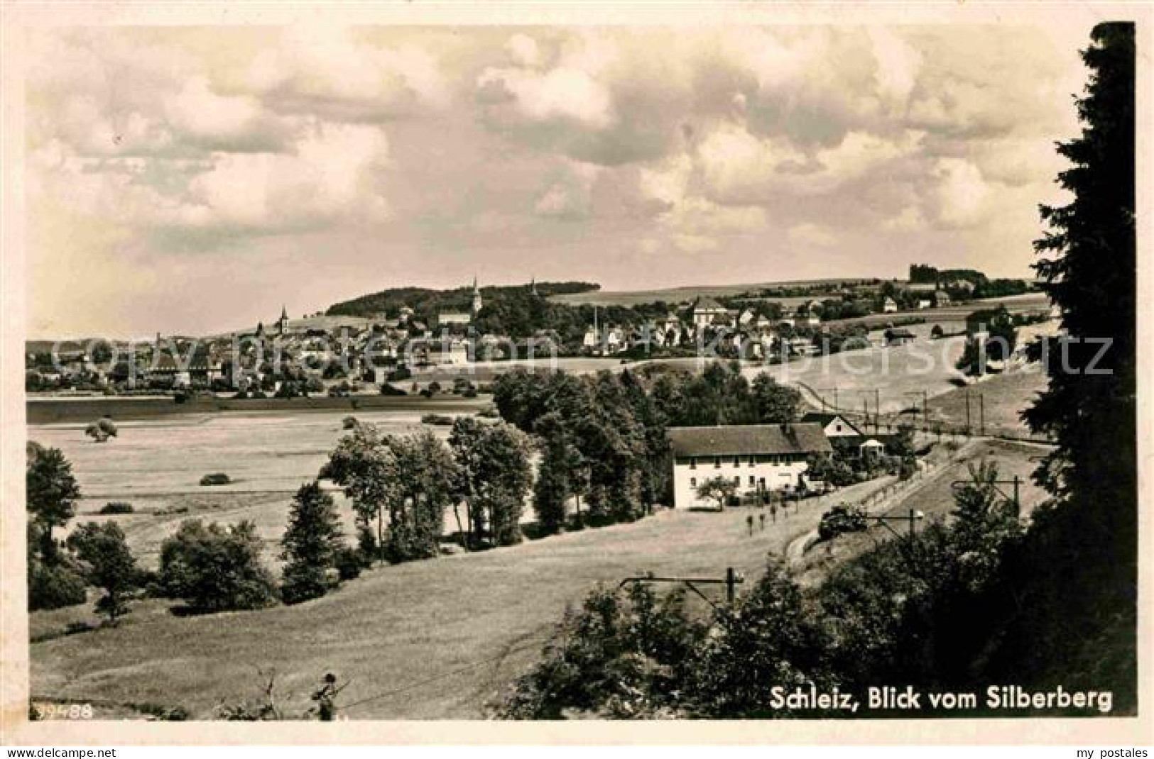 Schleiz Thueringen Panorama Silberberg