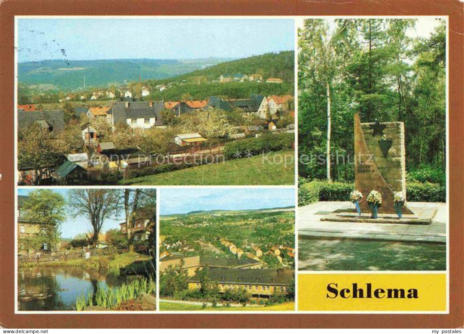 Schlema Bad Panorama Mahnmal Parkanlage uebersicht