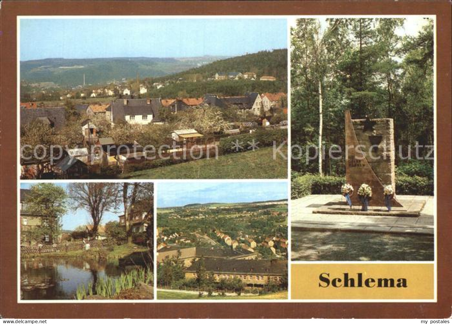 Schlema Bad Teilansicht Mahnmal Parkanlage