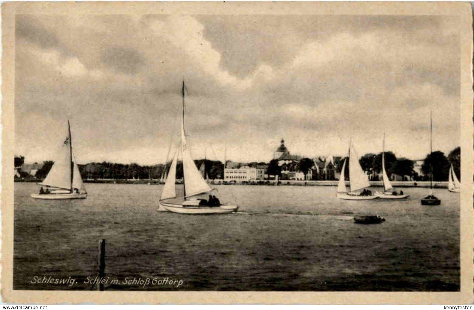 Schleswig - Schlei mit schloss Gottorp